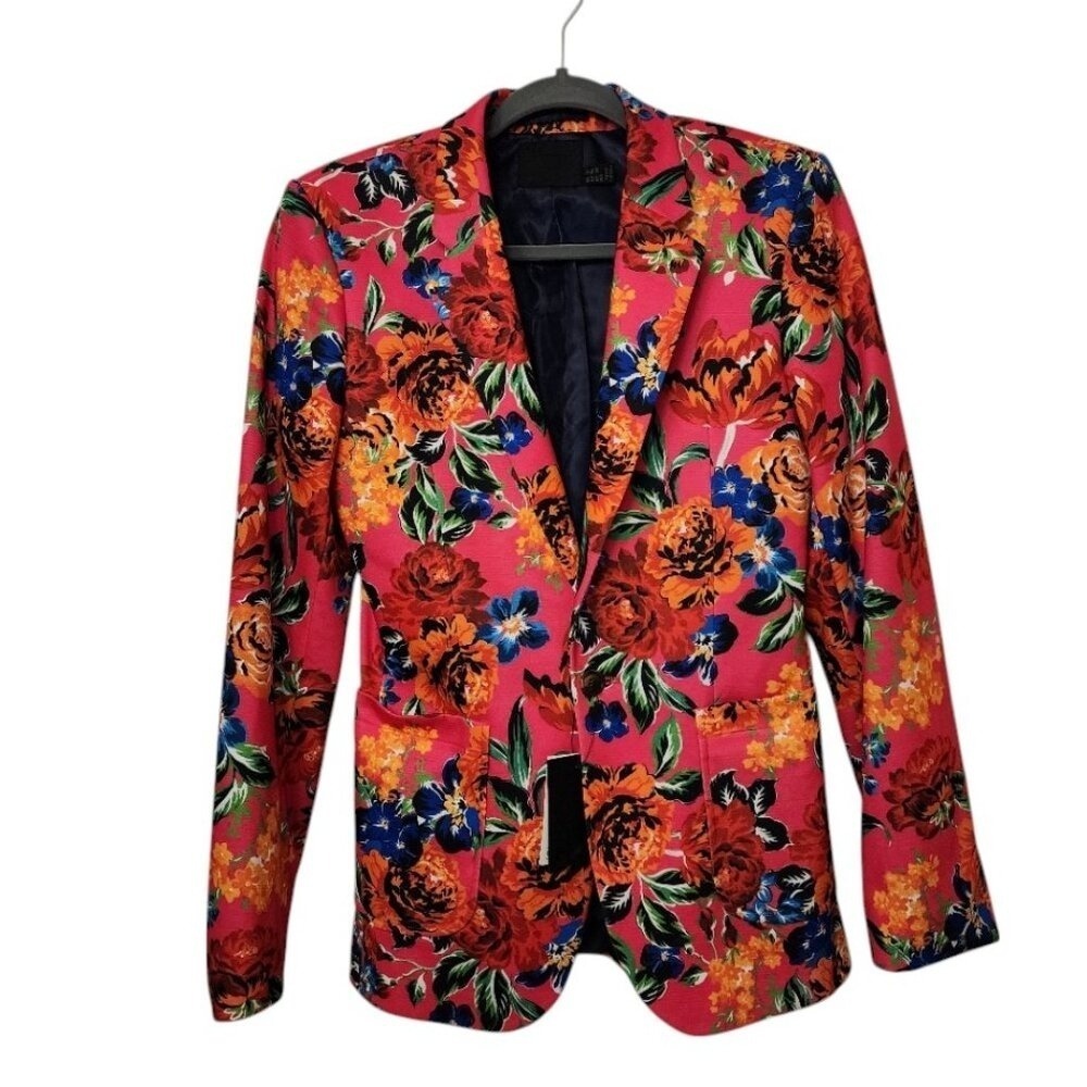 ASOS Havana Floral Blazer | Size 36R | Statement Jacket | NWT